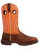 Image #2 - Durango Men's Rebel Performance Western Boots - Square Toe, Orange, hi-res