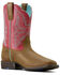 Image #1 - Ariat Girls' Westwood Western Boots - Broad Square Toe, Hot Pink, hi-res