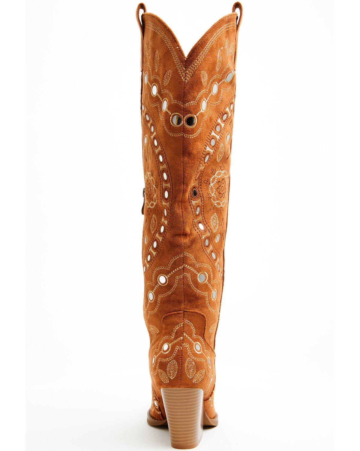 Image #5 - Azalea Wang Women's Aamina Tall Western Boots - Round Toe, Tan, hi-res