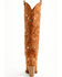 Image #5 - Azalea Wang Women's Aamina Tall Western Boots - Round Toe, Tan, hi-res