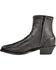 Image #3 - Abilene Men's 7" Wingtip Zip Boots, Black, hi-res