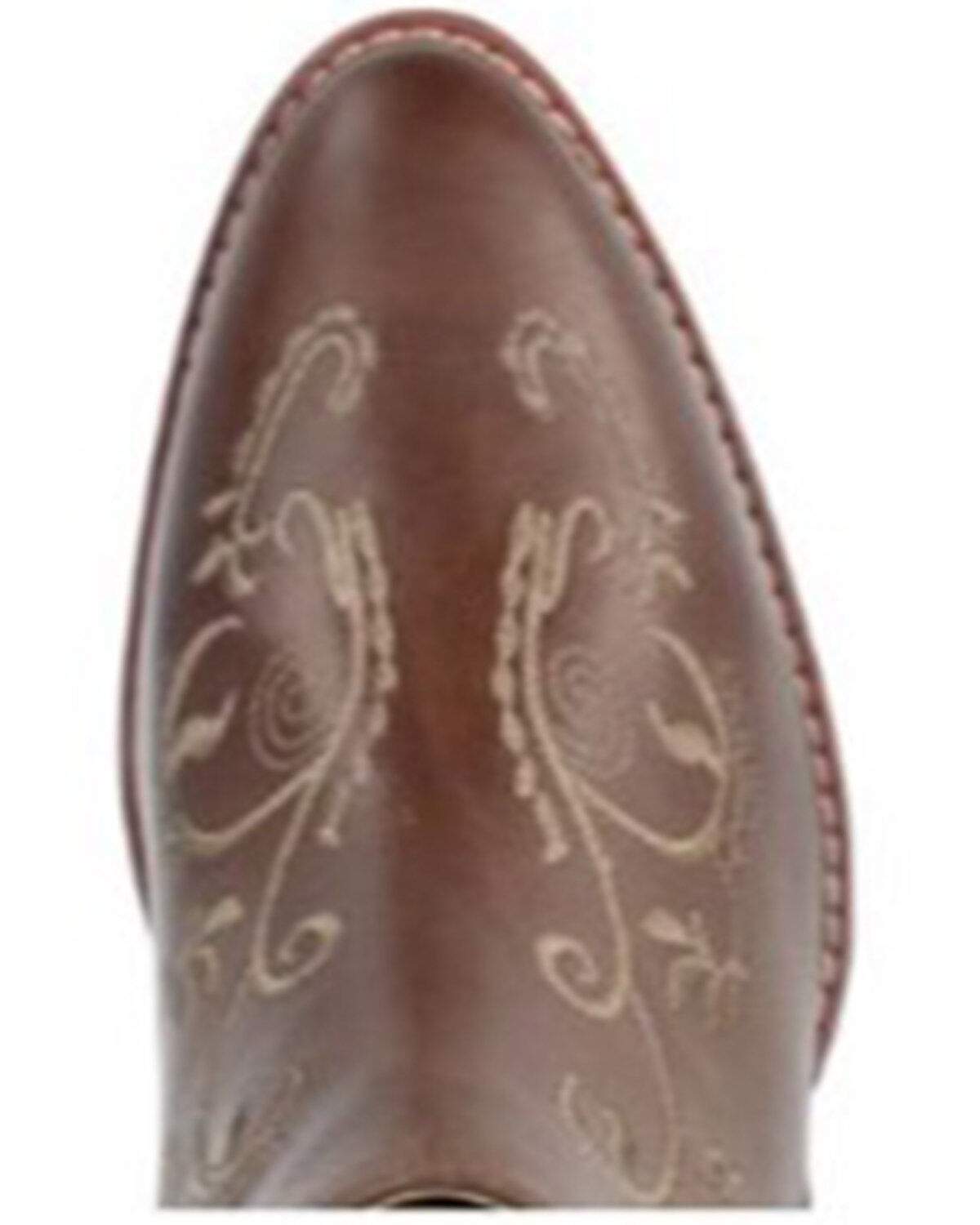 Image #6 - Smoky Mountain Women's Emily Distressed Western Booties - Round Toe, Brown, hi-res