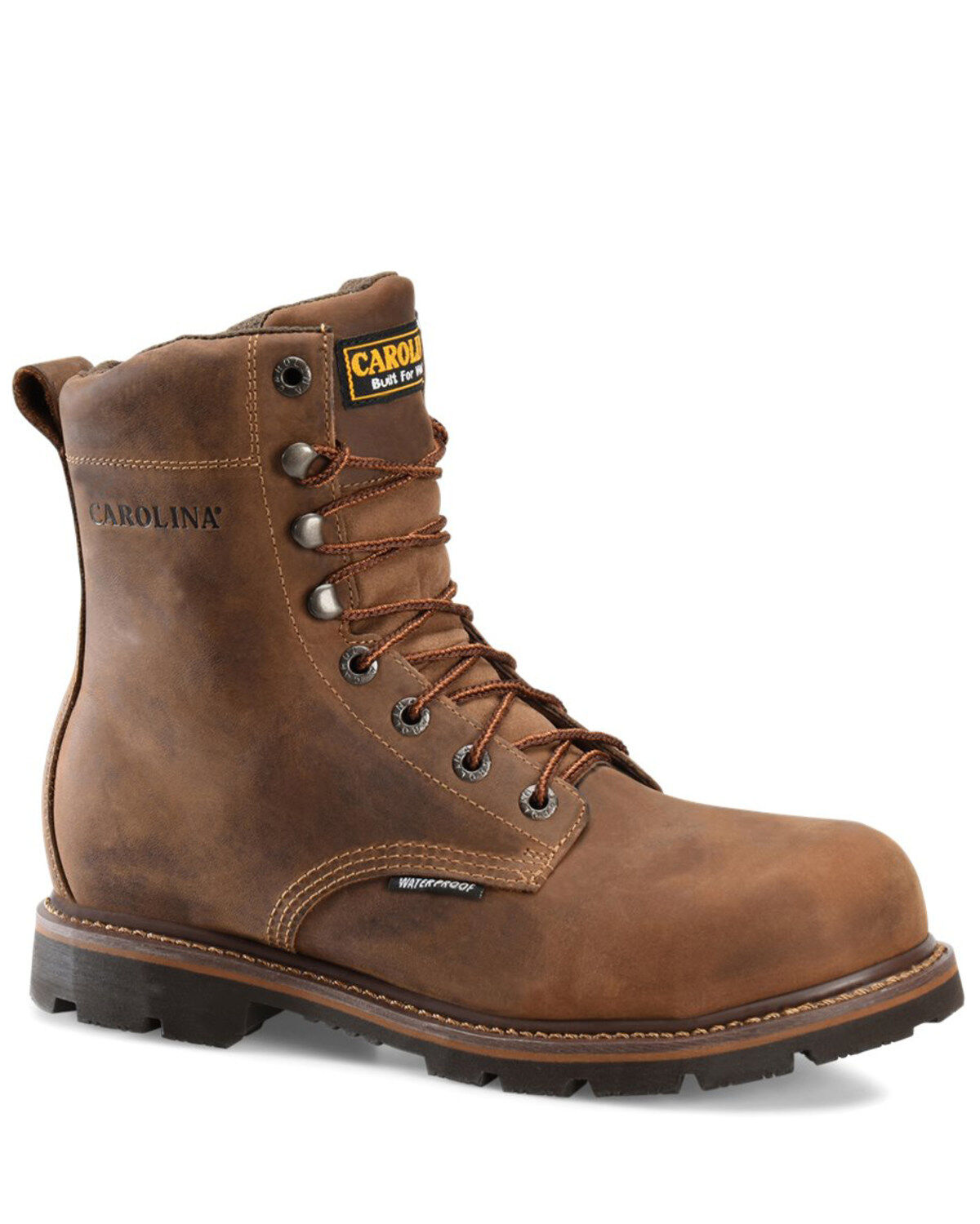 Carolina Men's Installer Waterproof Work Boots - Soft Toe, Brown, hi-res