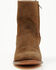 Image #4 - Moonshine Spirit&reg; Men's 8" Pancho Roughout Zipper Western Boots - Round Toe, Brown, hi-res