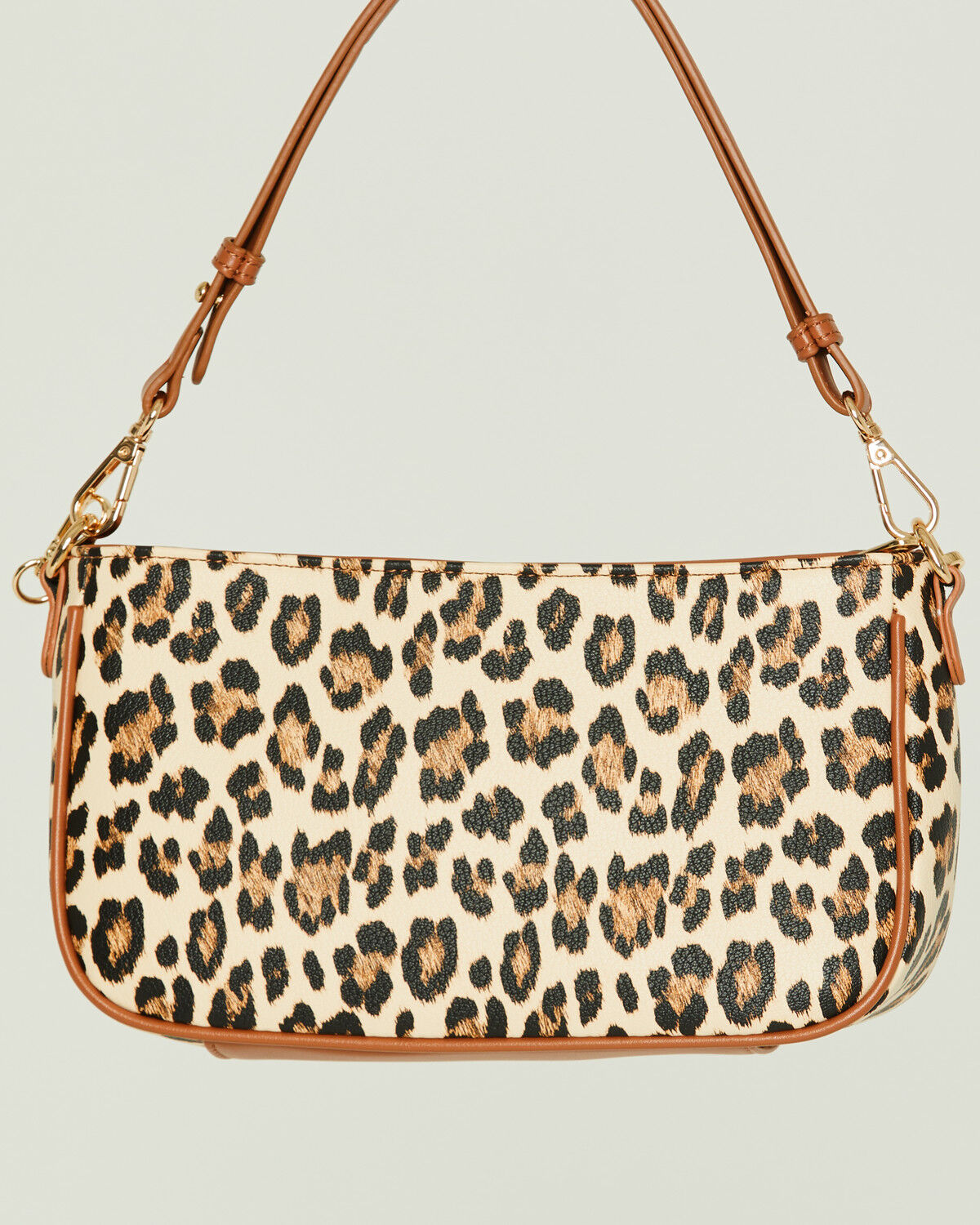 Image #3 - Wrangler Women's Boot Barn Exclusive Leopard Print Shoulder Bag with Chain, Brown, hi-res