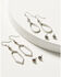 Image #1 - Shyanne Women's Monument Valley 4-Piece Drop & Stud Earrings Set, Silver, hi-res