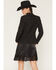 Image #4 - Scully Women's Tonal Scroll Embroidered Button-Down Blazer, Black, hi-res
