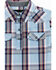 Image #2 - Cody James Infant Boys' Plaid Print Short Sleeve Snap Onesie, Light Blue, hi-res