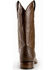 Image #9 - Ferrini Men's Full Quill Ostrich Exotic Western Boots, Chocolate, hi-res