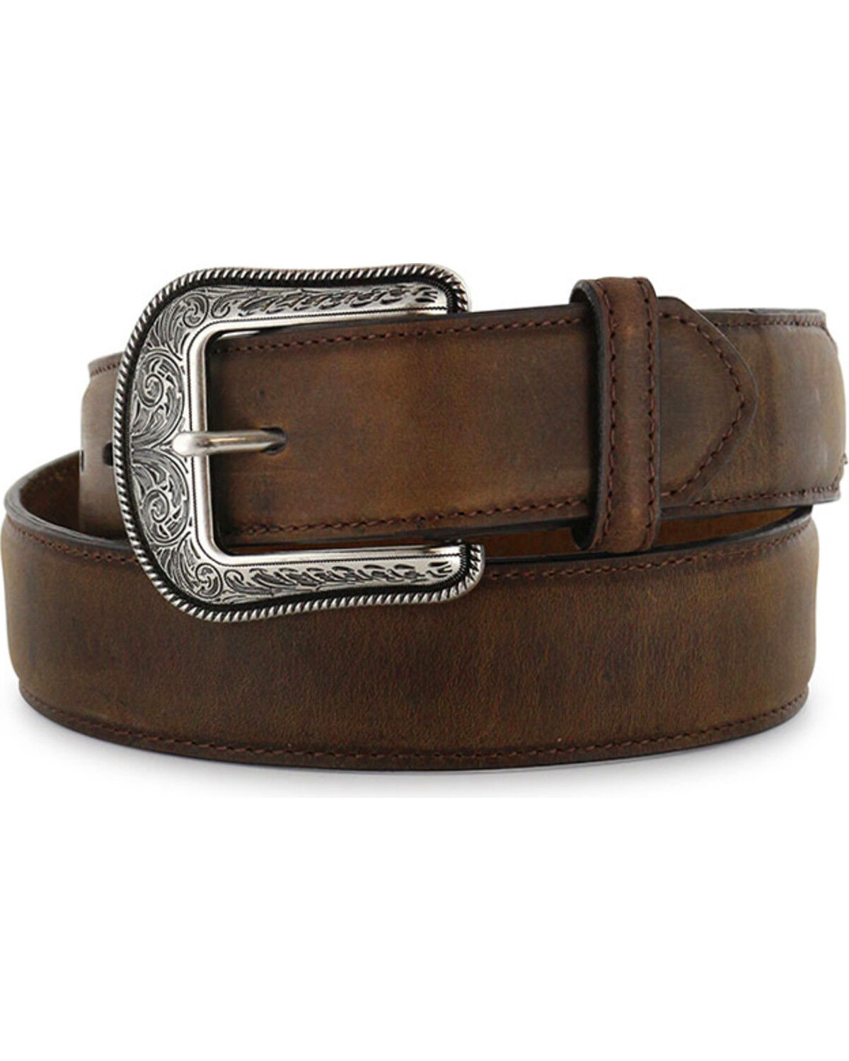 3D Belt Co Men's Genuine Leather Belt, Brown, hi-res