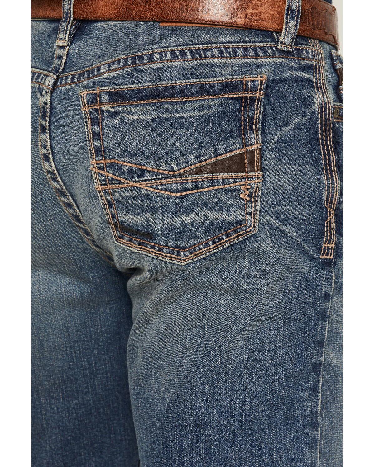 Image #4 - Cody James Men's Ledger Wash Yukon Relaxed Straight Stretch Denim Jeans, Medium Wash, hi-res