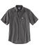 Image #2 - Carhartt Men's Rugged Flex&reg; Rigby Short Sleeve Work Shirt - Tall, Charcoal, hi-res