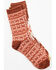 Image #1 - Shyanne Women's Riley Southwestern Print Socks - 2 Pack, Brandy Brown, hi-res