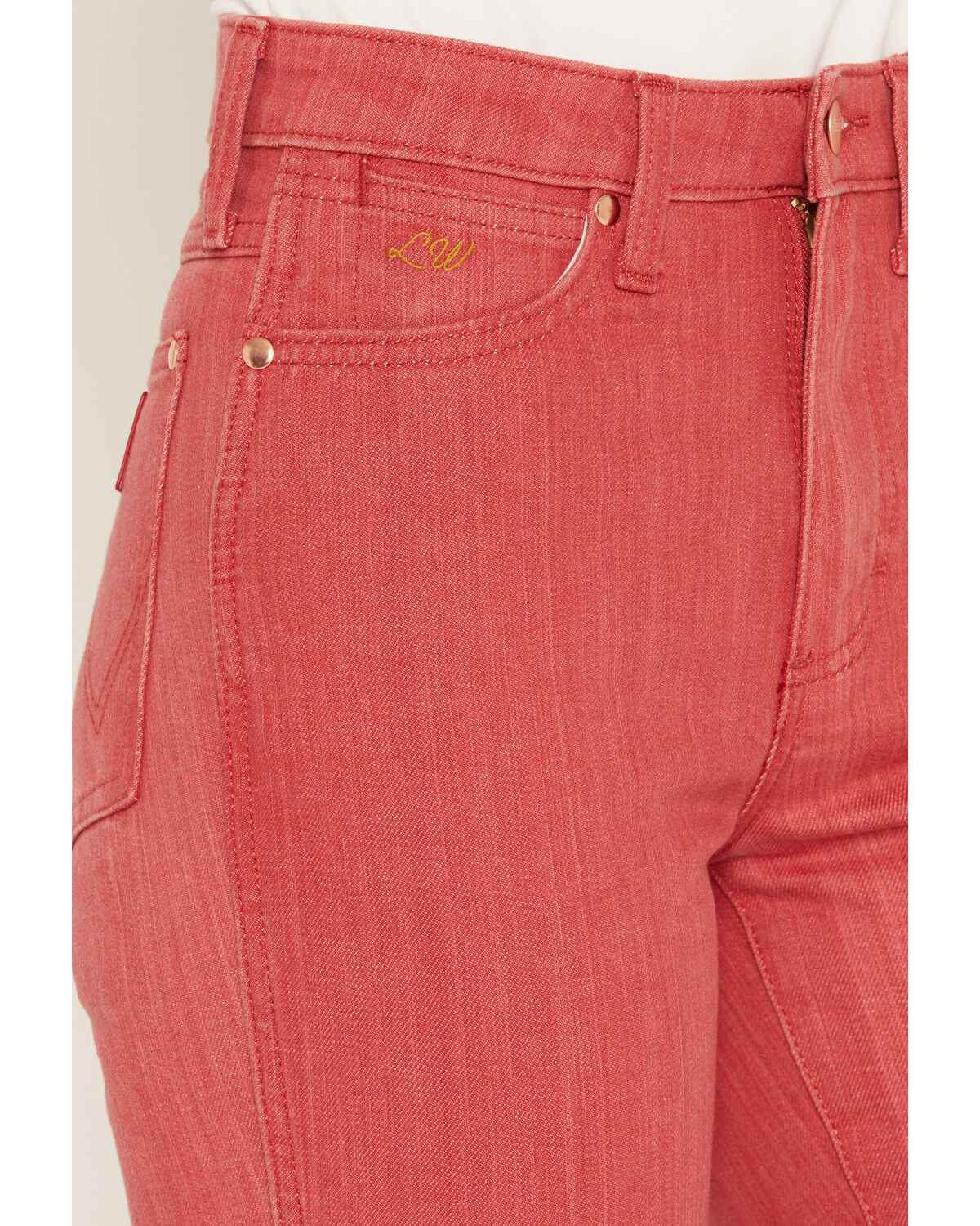 Image #2 - Wrangler X Lainey Wilson Women's High Rise Slim Flare Stretch Denim Jeans, Multi, hi-res