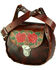 Image #1 - Western Express Women's Brown Floral Leather Shoulder Bag, Brown, hi-res