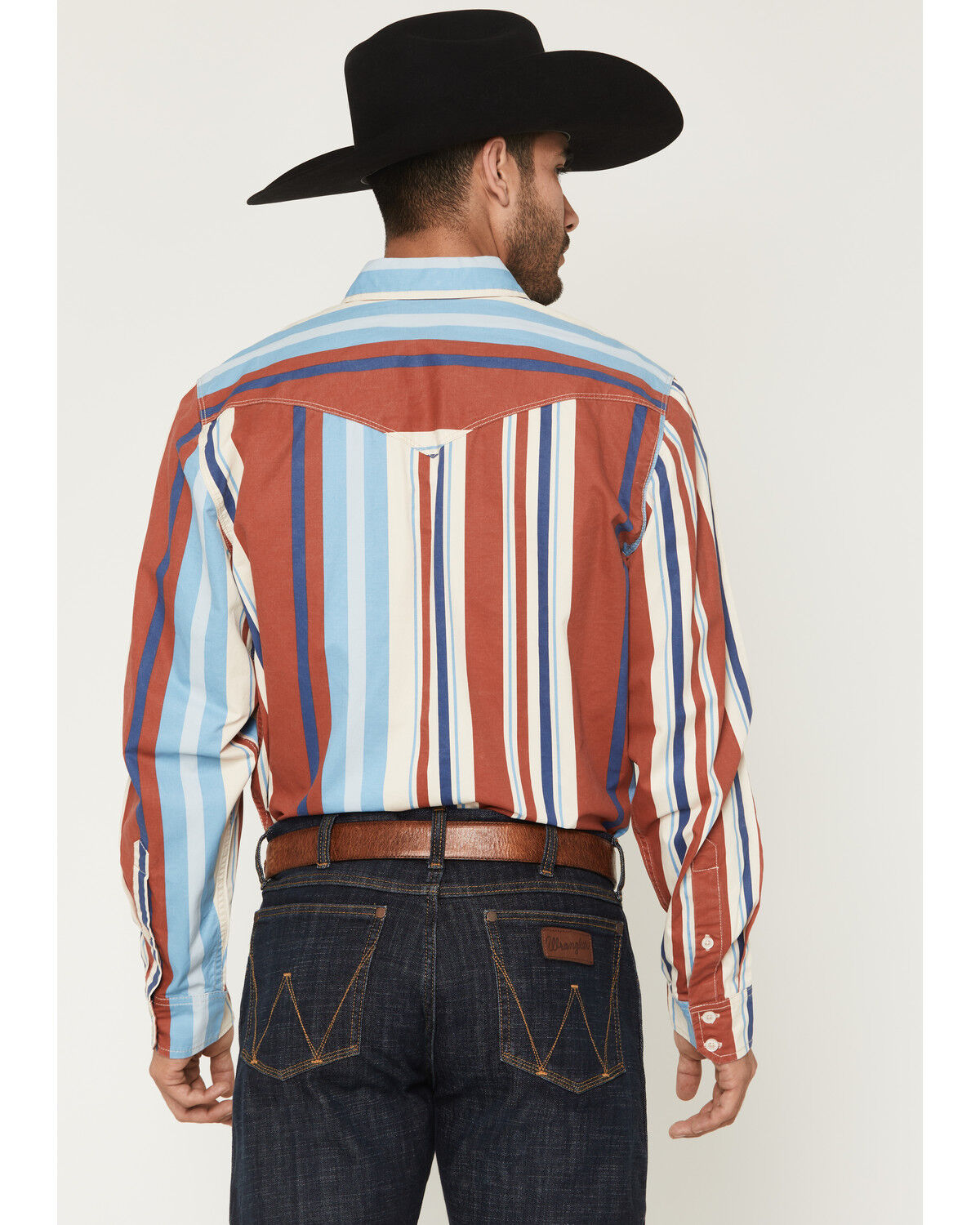 Image #4 - Kimes Ranch Men's Clancy Stripe Print Long Sleeve Button-Down Western Shirt, Red, hi-res