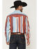 Image #4 - Kimes Ranch Men's Clancy Stripe Print Long Sleeve Button-Down Western Shirt, Red, hi-res