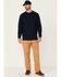 Image #2 - Hawx Men's Solid Forge Long Sleeve Work Pocket T-Shirt , Navy, hi-res