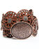 Image #1 - Cowgirls Rock Women's Round Concho Western Belt, Brown, hi-res