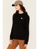 Image #2 - Carhartt Women's Relaxed Fit Midweight French Terry Crewneck Sweatshirt, Black, hi-res