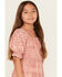 Image #2 - Trixxi Girls' Printed Quarter Sleeve Mini Dress, Rust Copper, hi-res