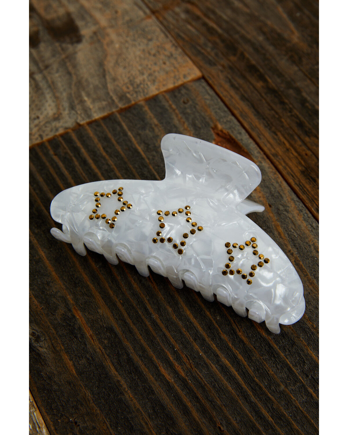 Image #1 - Shyanne Women's Lucky Bling Pearlescent Claw Clip, Ivory, hi-res