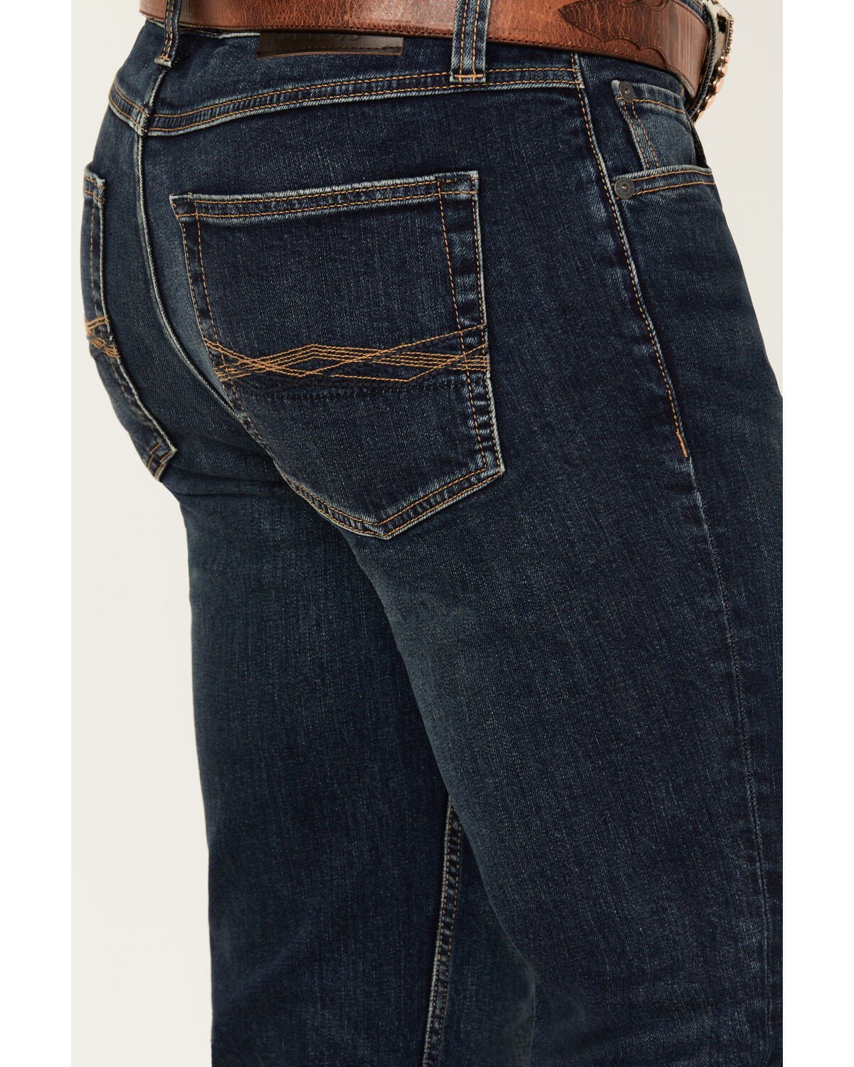 Image #4 - RANK 45&reg; Men's Calico Wash Ambush Slim Straight Stretch Denim Jeans, Dark Wash, hi-res
