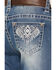 Image #2 - Shyanne Girls' Medium Wash Diamond Dreamcatcher Bootcut Jeans - Little, Medium Wash, hi-res