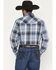 Image #4 - Ely Walker Men's Plaid Print Long Sleeve Pearl Snap Western Shirt - Tall, , hi-res