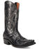 Image #1 - Dan Post Men's Exotic Python Western Boots - Snip Toe , Black, hi-res