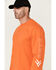 Image #2 - Hawx Men's Logo Long Sleeve Graphic Work T-Shirt - Big & Tall , Orange, hi-res