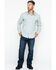 Image #6 - Hawx Men's Gray Twill Snap Western Work Shirt - Big, Light Grey, hi-res