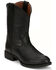 Image #1 - Justin Men's Kiligore Roper Boots - Round Toe, Black, hi-res