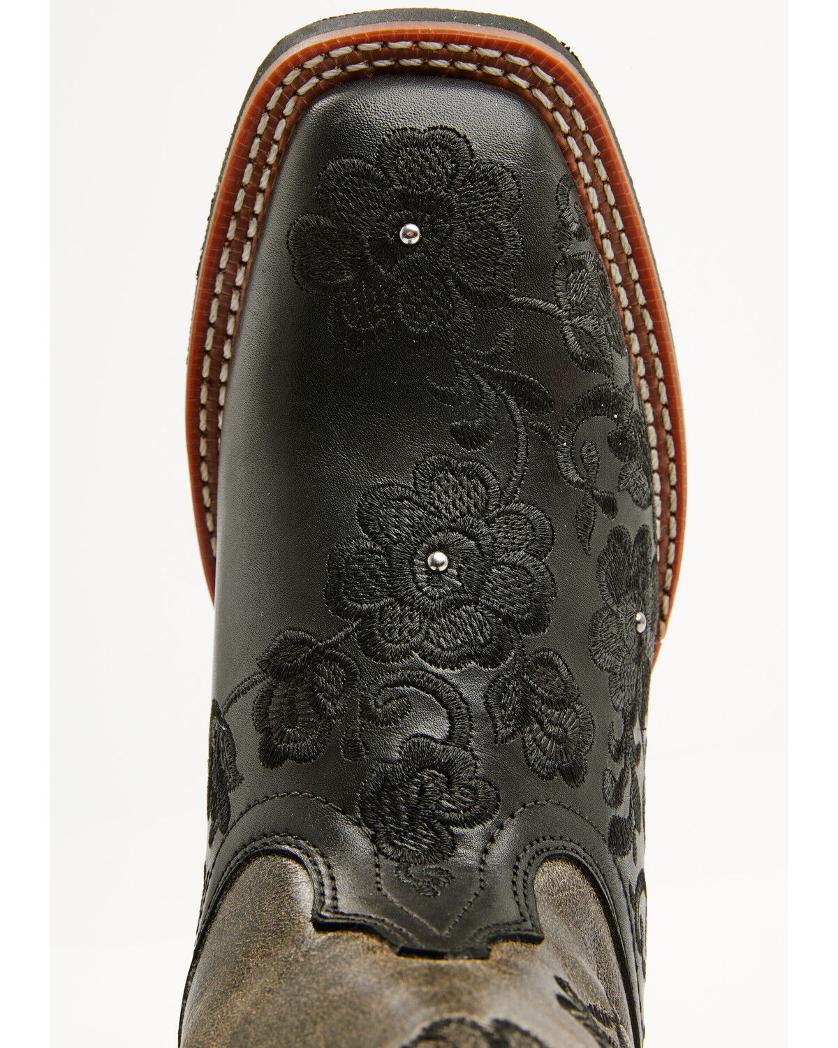 Image #6 - Laredo Women's Flora Performance Western Boots - Broad Square Toe, Black, hi-res