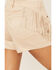 Image #4 - Shyanne Women's Faux Suede Fringe Shorts , Taupe, hi-res