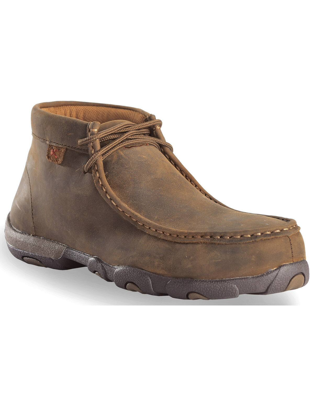 Twisted X Women's Driving Moc Work Shoes - Steel Toe, Distressed, hi-res