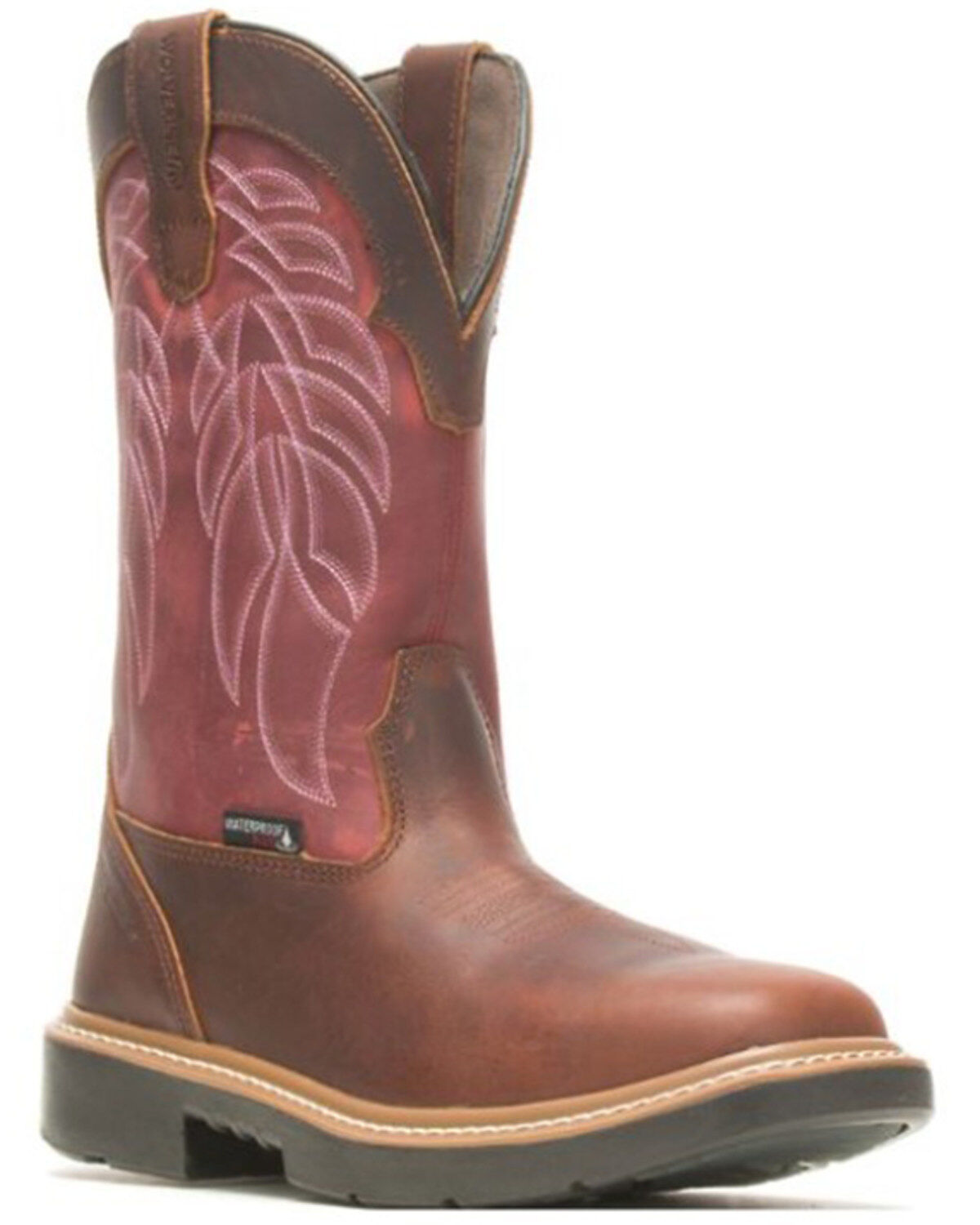 Image #1 - Wolverine Men's Rancher Durashocks&reg; CarbonMAX&reg; Wellington Work Boots - Composite Toe, Red, hi-res