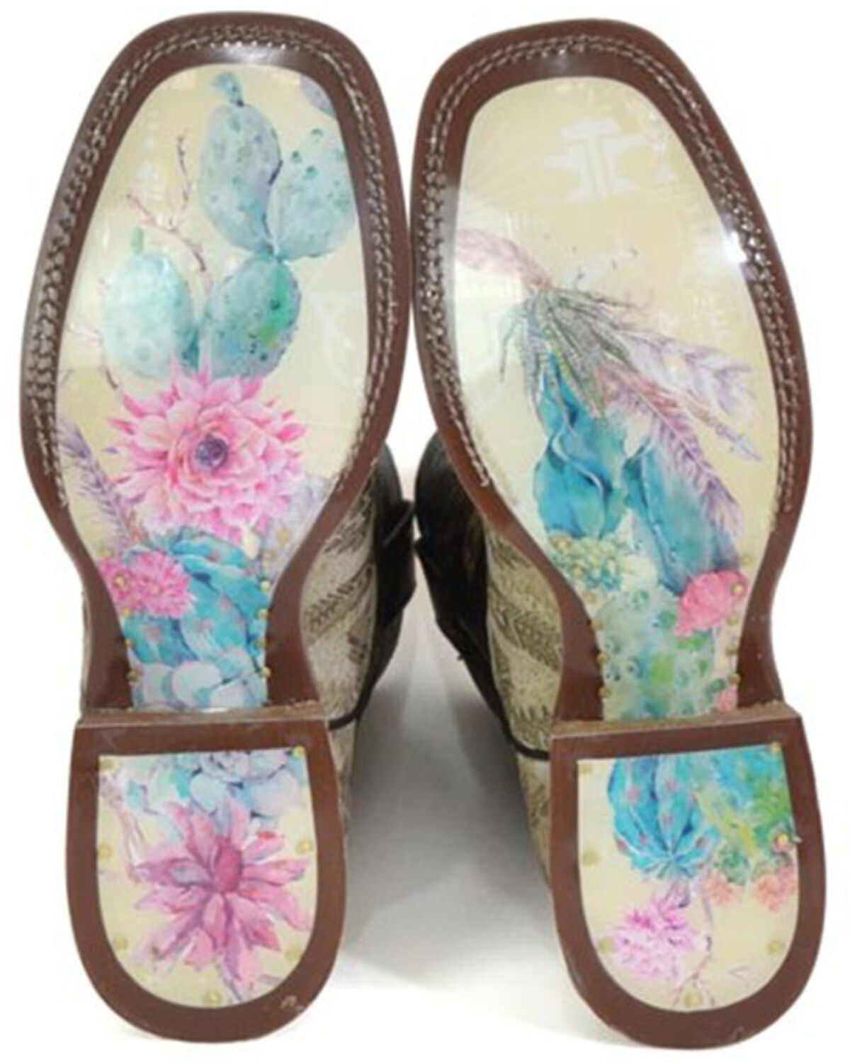 Image #2 - Tin Haul Women's Sign Of The Sun Western Boots - Broad Square Toe, Brown, hi-res