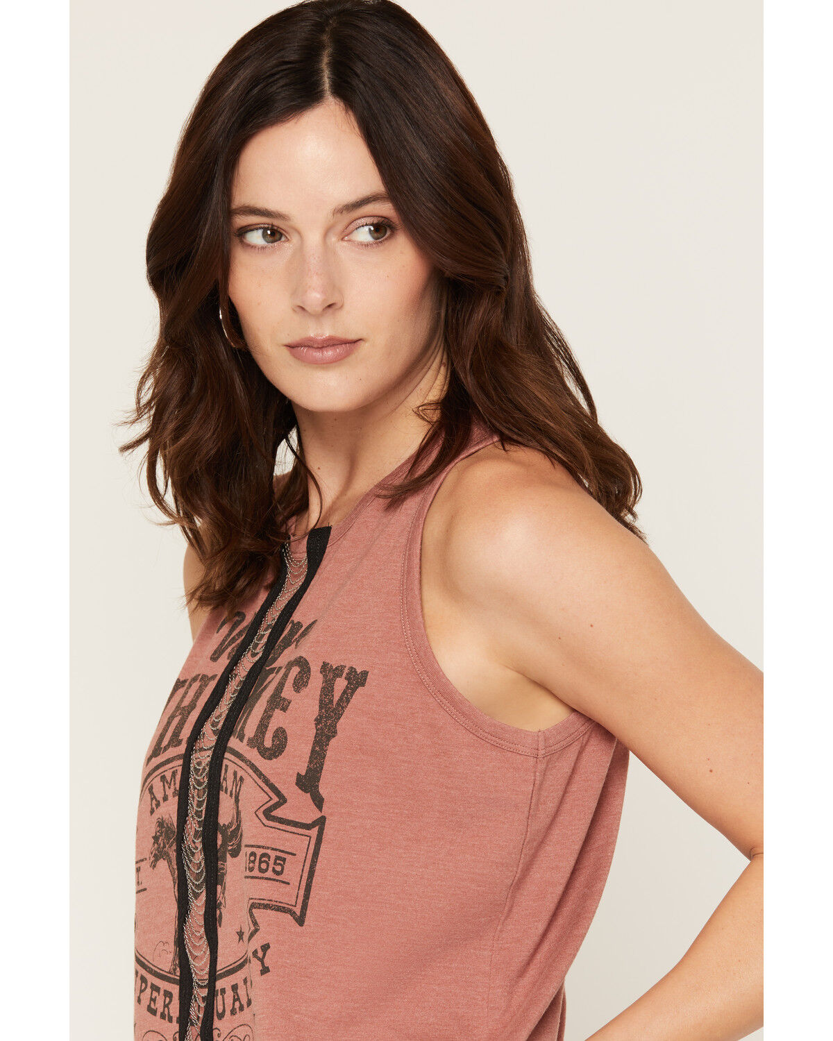 Image #2 - Blended Women's Whiskey Chain Front Tank, Red, hi-res