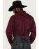 Image #4 - RANK 45® Men's Solid Basic Twill Logo Long Sleeve Button-Down Western Shirt, Purple, hi-res