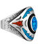 Image #2 - Silver Legends Women's Turquoise and Coral Southwestern Ring, Turquoise, hi-res