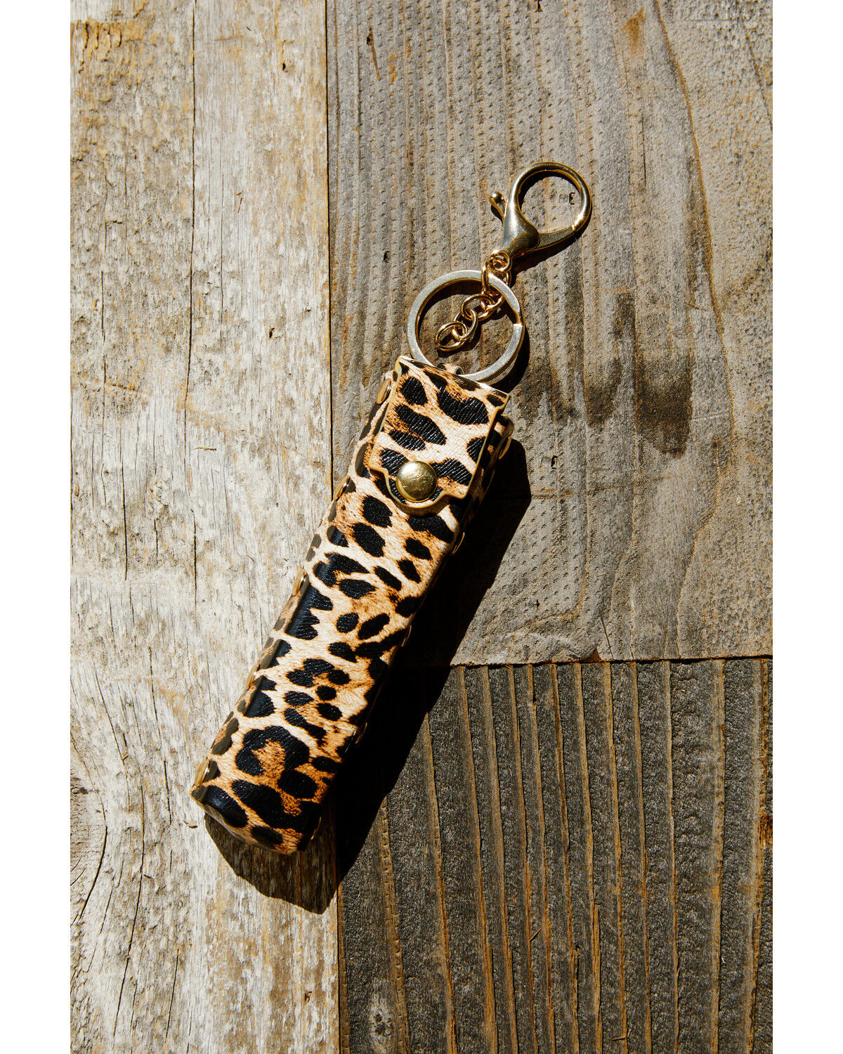Image #2 - Shyanne Leopard Print Lipstick Case Bag Charm, Leopard, hi-res