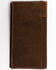 Image #2 - Cody James Men's Boot Stitch Long Horn Leather Checkbook Wallet, Tan, hi-res