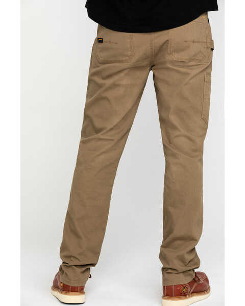 Image #1 - Ariat Men's Khaki Rebar M4 Made Tough Durastretch Double Front Straight Work Pants , Beige/khaki, hi-res