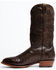 Image #3 - El Dorado Men's Basket Weave Western Boots - Medium Toe, Brown, hi-res