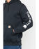 Image #4 - Carhartt Men's Hooded Logo-Sleeve Sweatshirt, Black, hi-res