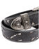 Image #4 - Shyanne Women's Tooled Floral Cut Out Underlay Western Belt, Black, hi-res