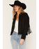 Image #1 - Idyllwind Women's Breckston Faux Suede Fringe Jacket, Black, hi-res