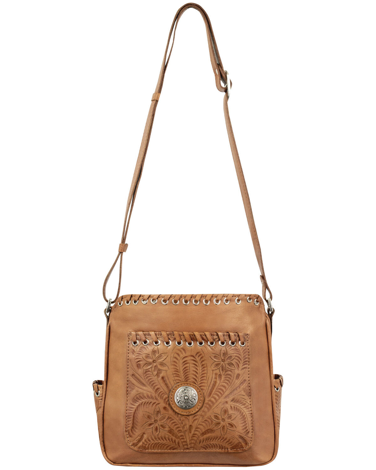 American West Harvest Moon All Access Crossbody Bag, Brown, hi-res