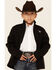 Image #4 - Ariat Boys New Team Mexico Softshell Jacket, Black, hi-res